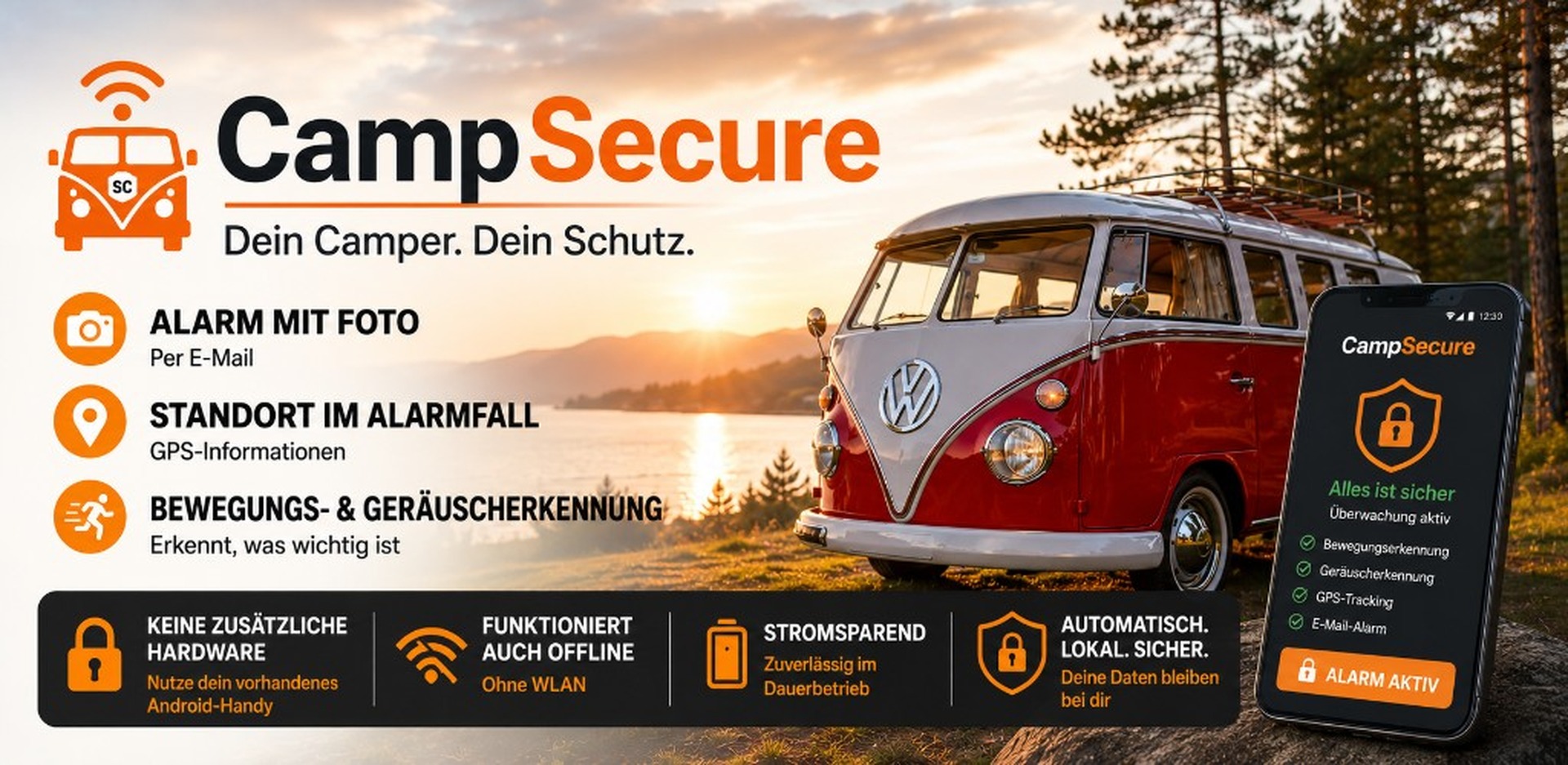 CampSecure – Dein Camper. Dein Schutz.